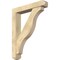 Ekena Millwork Funston Craftsman Rough Sawn Bracket w/ Offset Brace, Douglas Fir, 6"W x 32"D x 40"H BKT0604X32X40FST04RDF - alternate 1